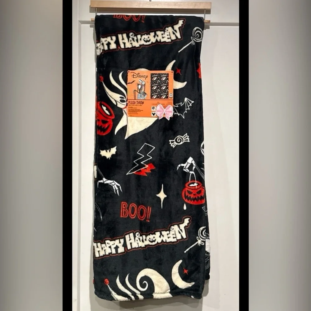 New Disney Nightmare Before Christmas Halloween Throw Blanket